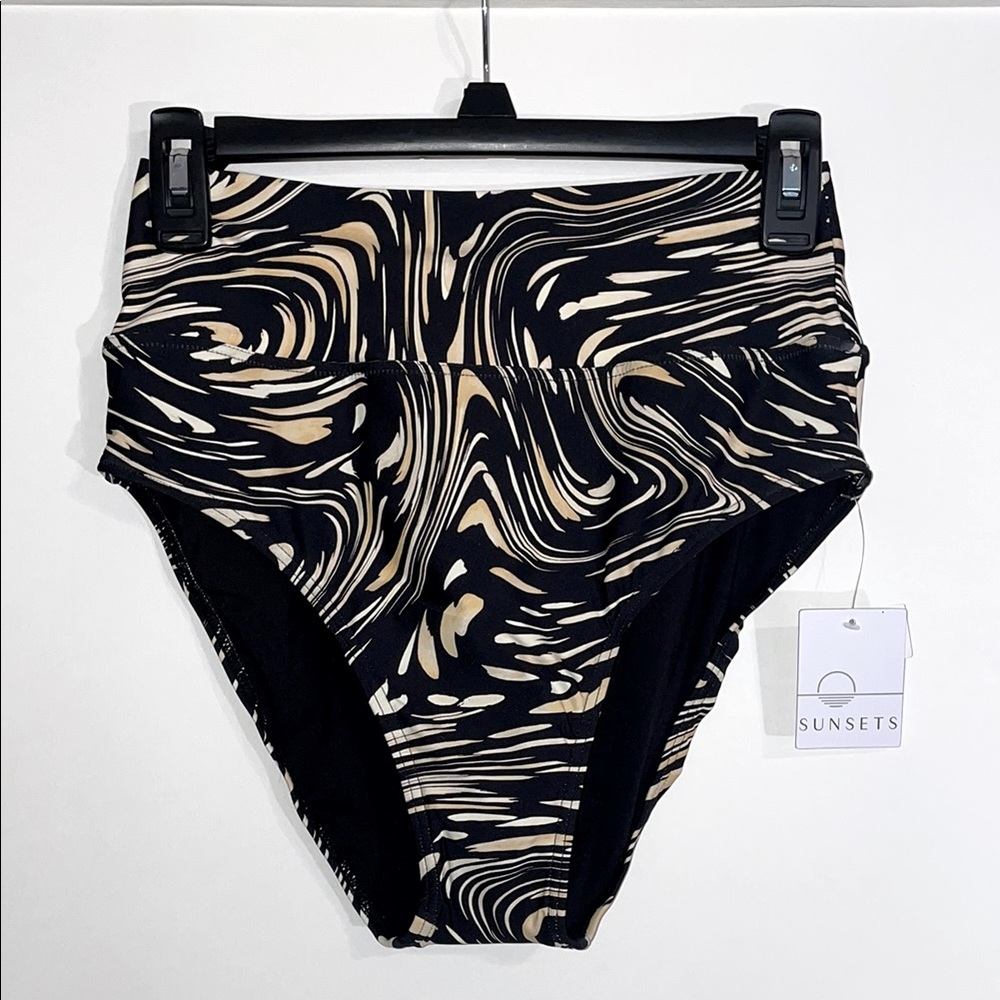Sunsets Hannah High Waist Swimsuit Bikini Bottom, Large